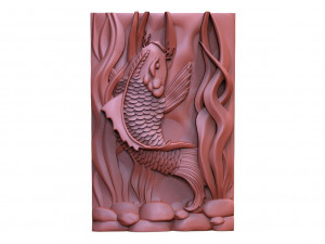 Koi fish CNC 3 Modelo de Impressão 3D