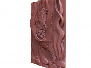 Koi fish CNC 3 3D Print Model