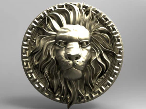 Lion Pendant 3D Print Model