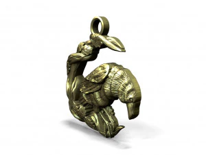 Crow pendant 3D Print Model