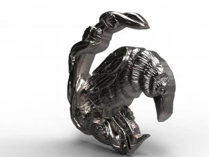 Crow pendant 3D Print Model