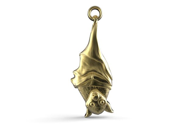 Bat pendant 3D Baskı Modeli .c4d .max .obj .3ds .fbx .stl .blend 