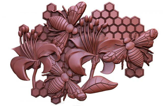 Bee CNC 4 3D Print Model .c4d .max .obj .3ds .fbx .stl .blend 