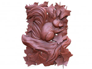 Squirrel CNC 3D Print Model