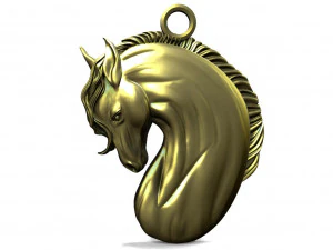 Ciondolo cavallo Modello di stampa 3D