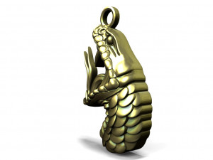Snake pendant Modelo de Impressão 3D