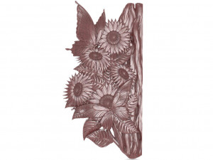 Sunflowers and butterflies CNC 3D Baskı Modeli