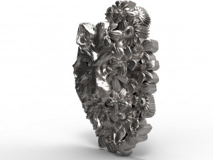 Wolf pendant Model Cetak 3D
