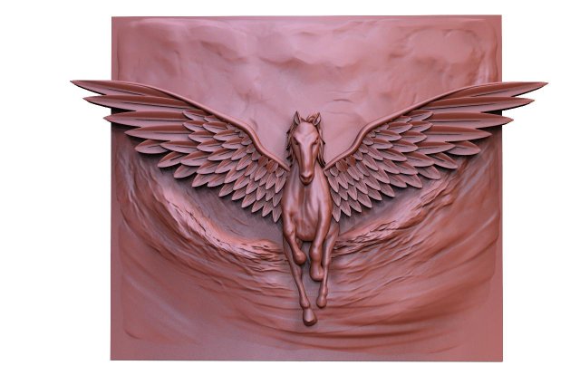 Pegasus CNC 3D Print Model .c4d .max .obj .3ds .fbx .stl .blend 