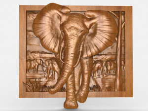 Elephant CNC 3 3D प्रिंट मॉडल