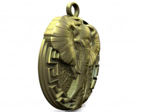 Elephant pendant 3D Print Model