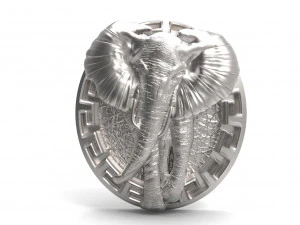 Elephant pendant 3D Print Model