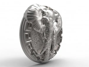 Elephant pendant 3D Print Model