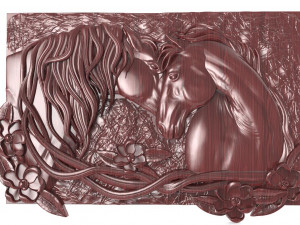 Horses CNC 3D-Druckmodell