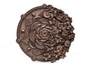 Мандала квіти ЧПУ 3D Принт Модель