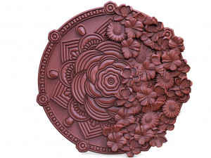 Mandala flowers CNC 3D Print Model