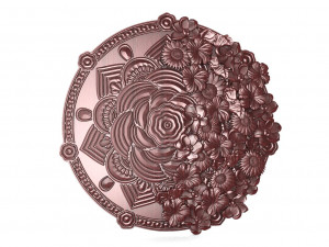Mandala flowers CNC 3D Print Model