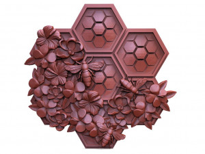 Bee honeycomb CNC Model Cetak 3D