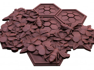 Bee honeycomb CNC Model Cetak 3D