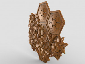 Bee honeycomb CNC Model Cetak 3D