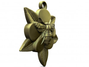 Bee pendant 3Dプリントモデル