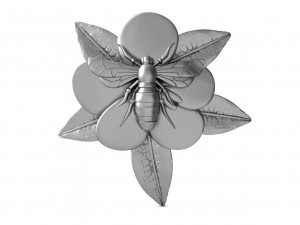 Bee pendant 3Dプリントモデル