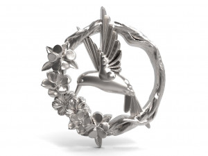 Hummingbird pendant 3D-printmodel