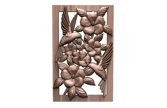 Hummingbird CNC 3D Print Model .c4d .max .obj .3ds .fbx .stl .blend 