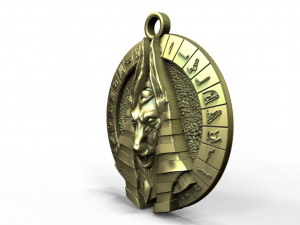 Anubis pendant 3 3D Print Model