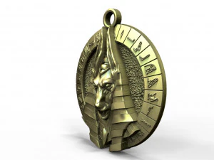 Anubis pendant 3 3D Print Model