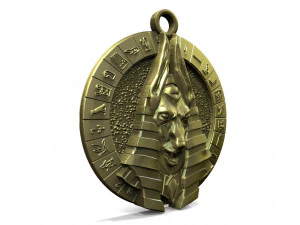 Anubis pendant 3 3D Print Model