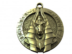 Anubis pendant 3 3D Print Model