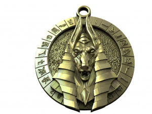 Anubis pendant 3 3D Print Model