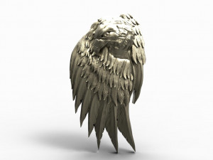 Eagle pendant 7 3Dプリントモデル