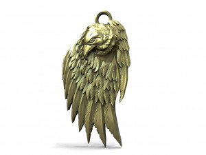 Eagle pendant 7 Model do druku 3D