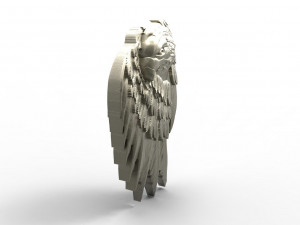 Eagle pendant 7 Model do druku 3D