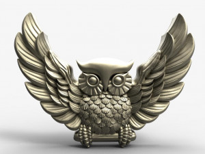 Owl pendant 5 3D Print Model