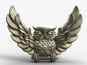 Owl pendant 5 3D Print Model