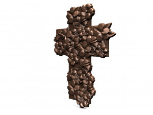 Cross and flowers CNC 3D 打印模型
