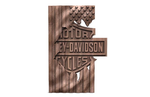 Harley-Davidson CNC 11 3D Print Model .c4d .max .obj .3ds .fbx .stl .blend 
