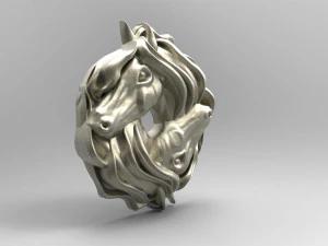 Horses pendant 3D Print Model