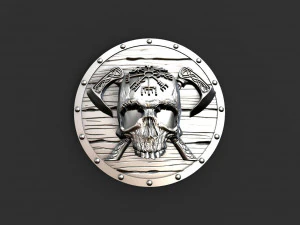 Viking skull pendant 3D Print Model