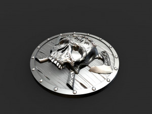 Viking skull pendant Modèles 3D en vedette