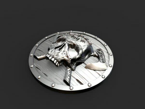 Viking skull pendant 3D Print Model
