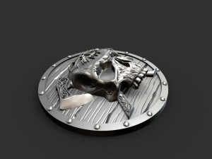 Viking skull pendant Modèles 3D en vedette