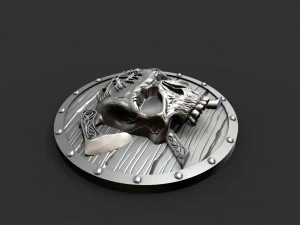 Viking skull pendant 3D Print Model