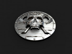 Viking skull pendant Modèles 3D en vedette