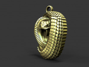 Snake pendant 3D 프린트 모델