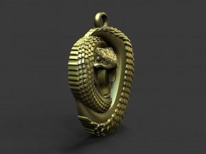 Snake pendant 3D 프린트 모델