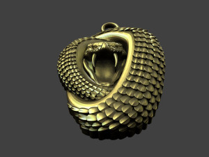 Snake pendant 3D 프린트 모델